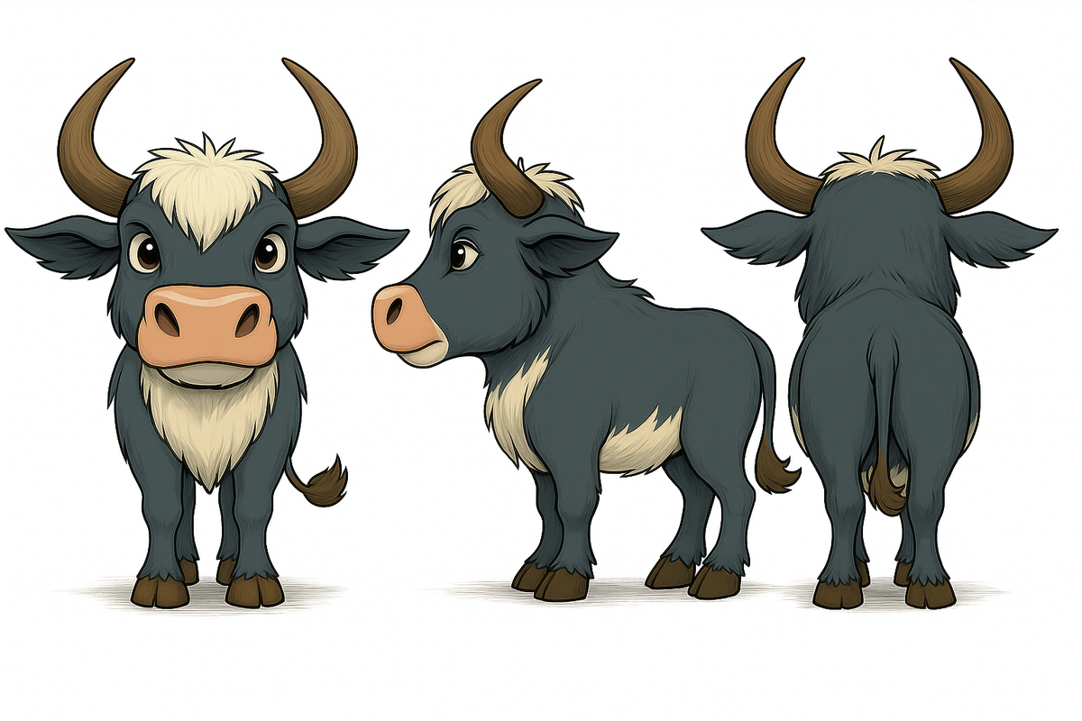Cute Zebu Cow