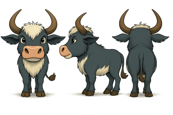 Cute Zebu Cow