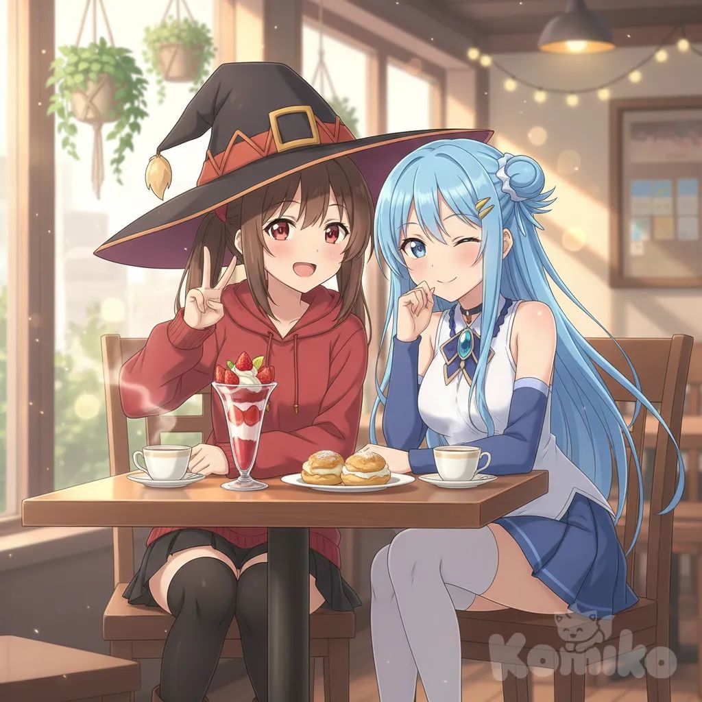 megumin and aqua