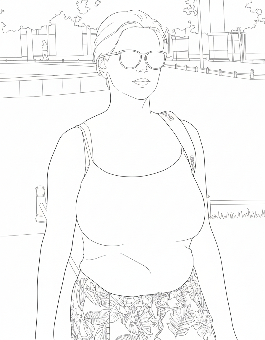 outside