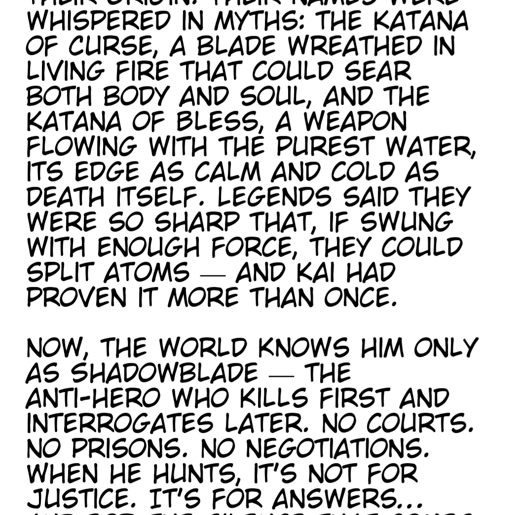 SHADOWBLADE, a legend