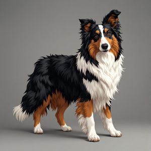 Collie dog cute puppy