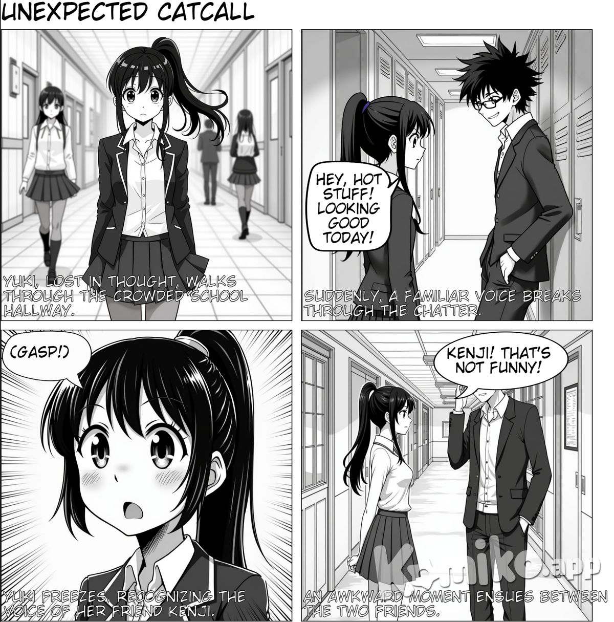 a highschool girl got catcall from her friend