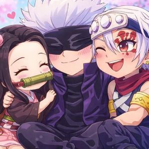 Nezuko and tengen and gojo