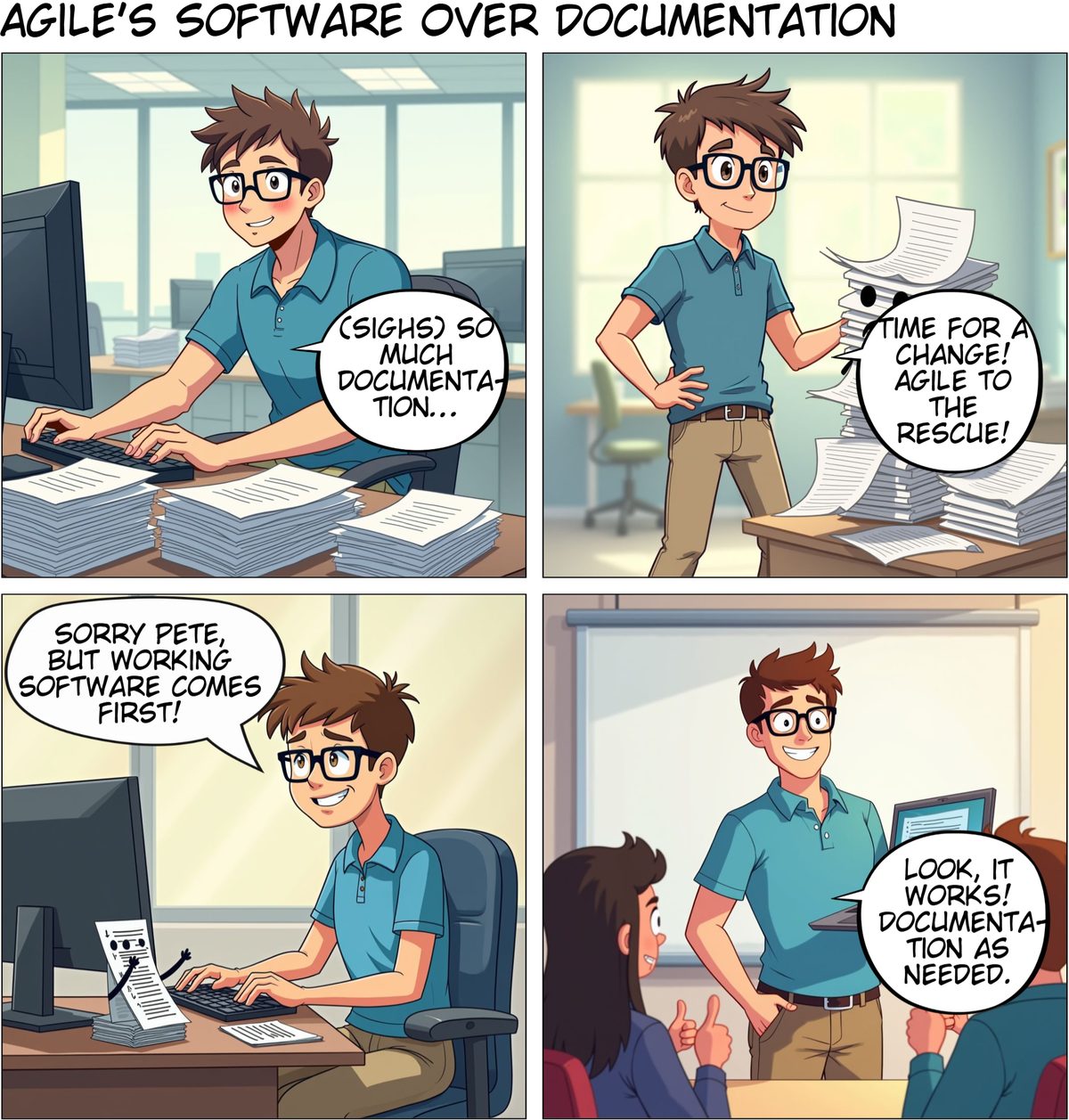 Working Software Over  Comprehensive Doc