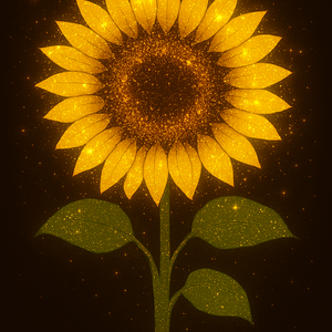 sparkly sunflower
