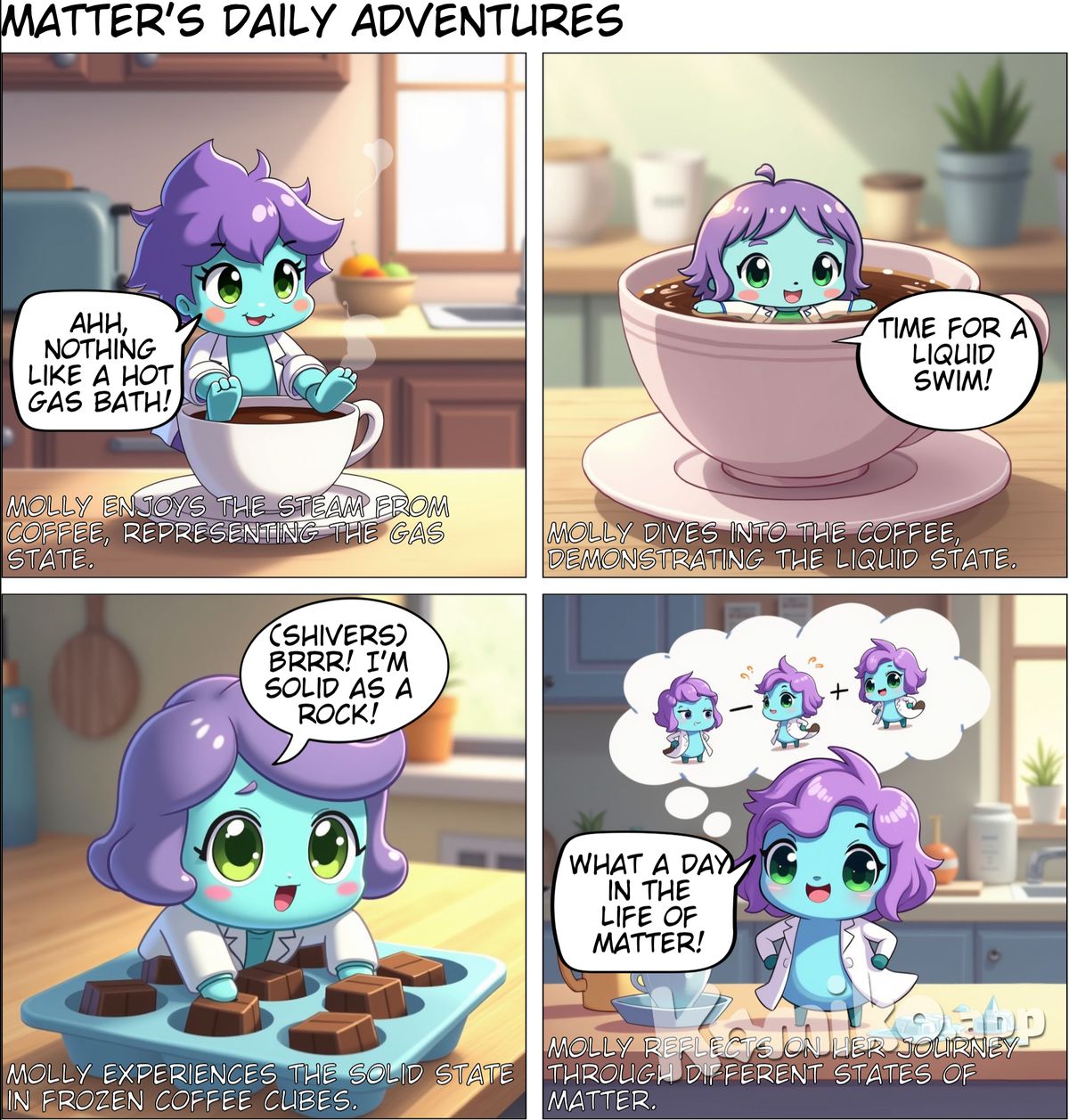 states of matter using daily life
