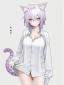 @{Nekomata_Okayu_(Oversized_Shirt)}