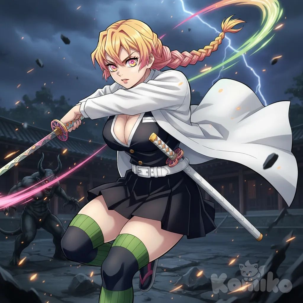 My OC Luna Tsukiyo fighting mode