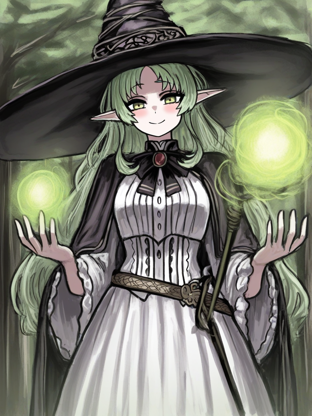 green hair sylphiette greyrat