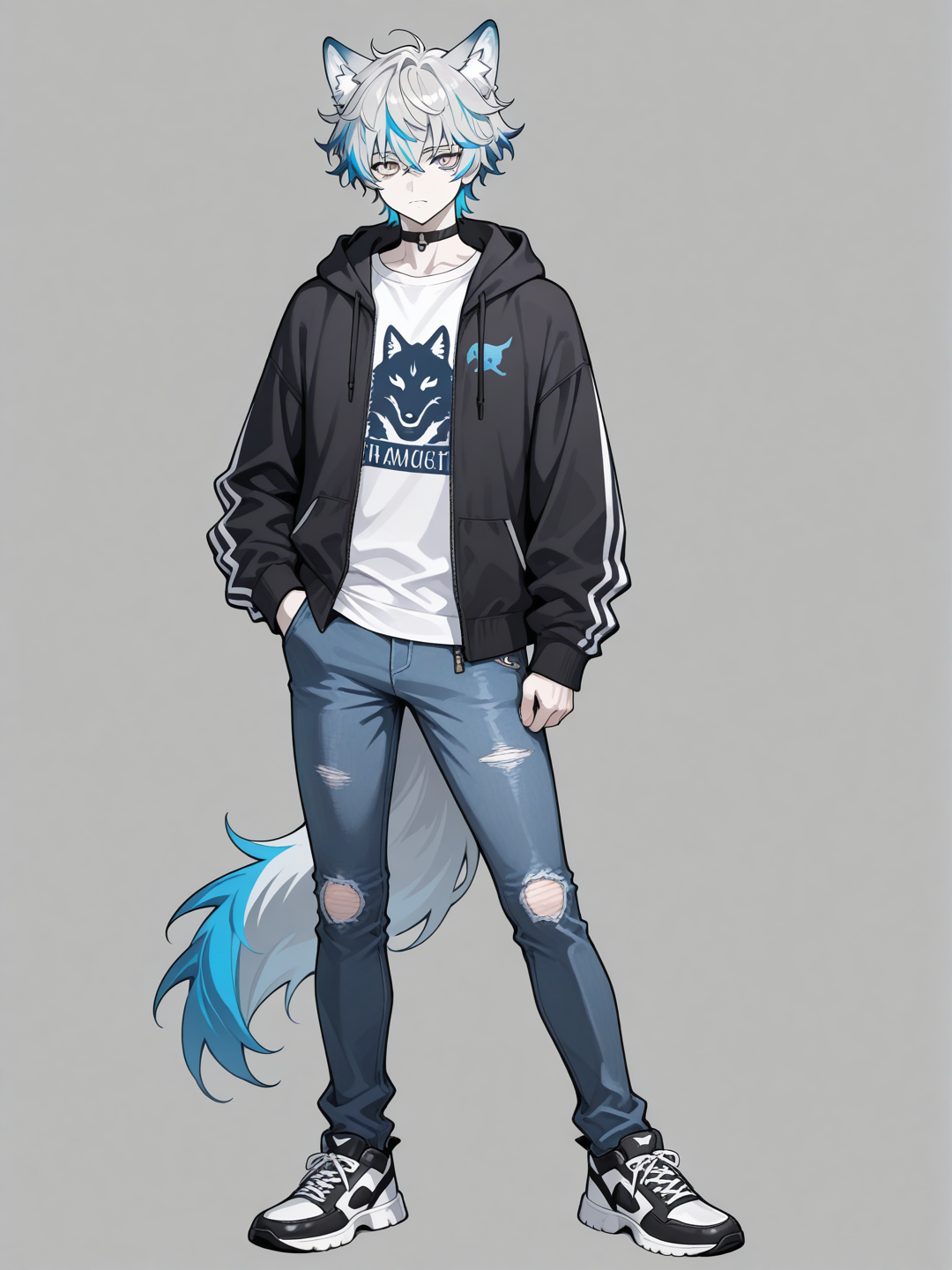 The Snarky Skater Wolf Boy