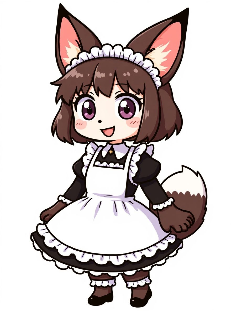 My OC Me Fox Maid