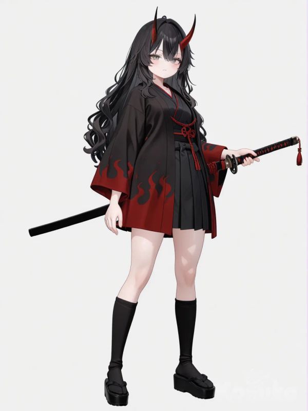 Niku Saki as a demon ( aka me )