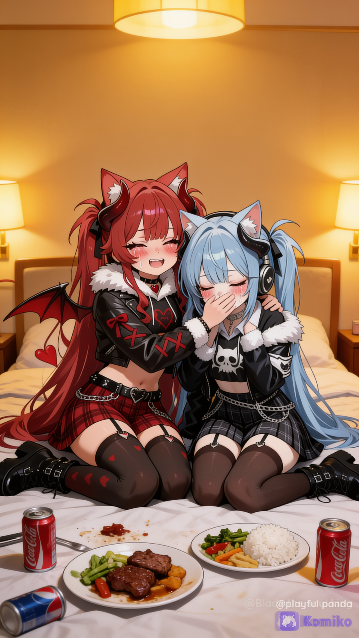 Abrazo gatuno después de cenar 🥹❤️
