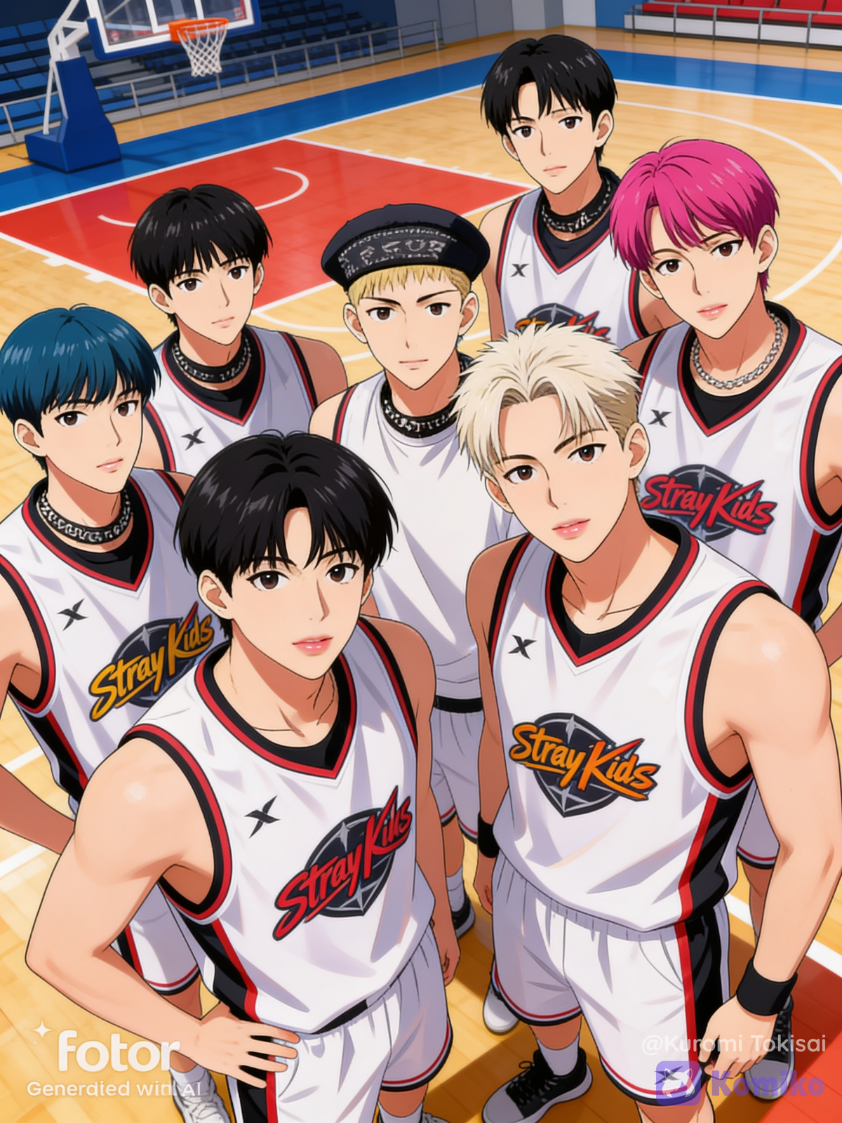 Stray Kids basketball uniform
