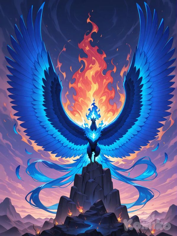 Has un fénix azul