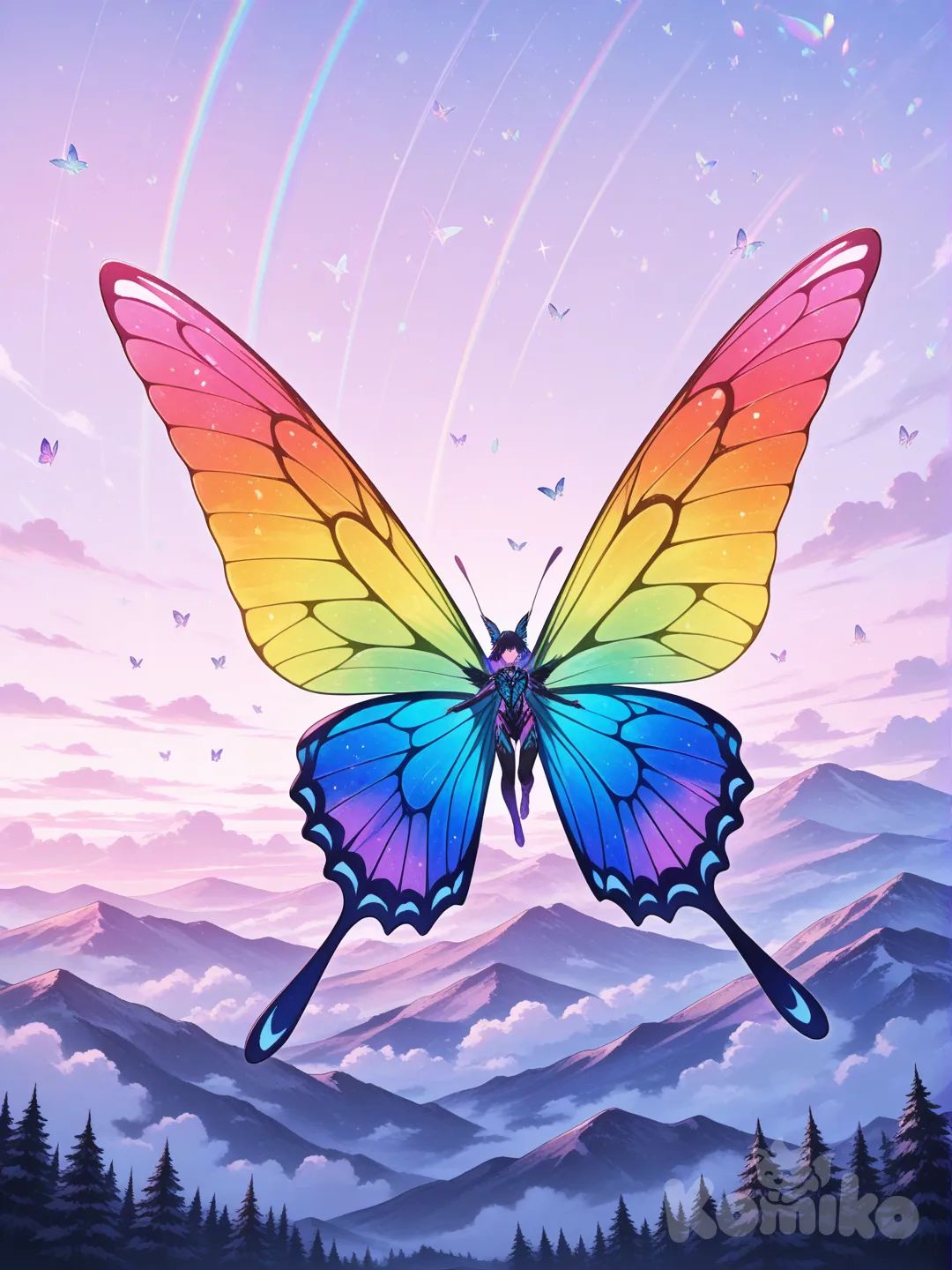 Rainbow butterfly