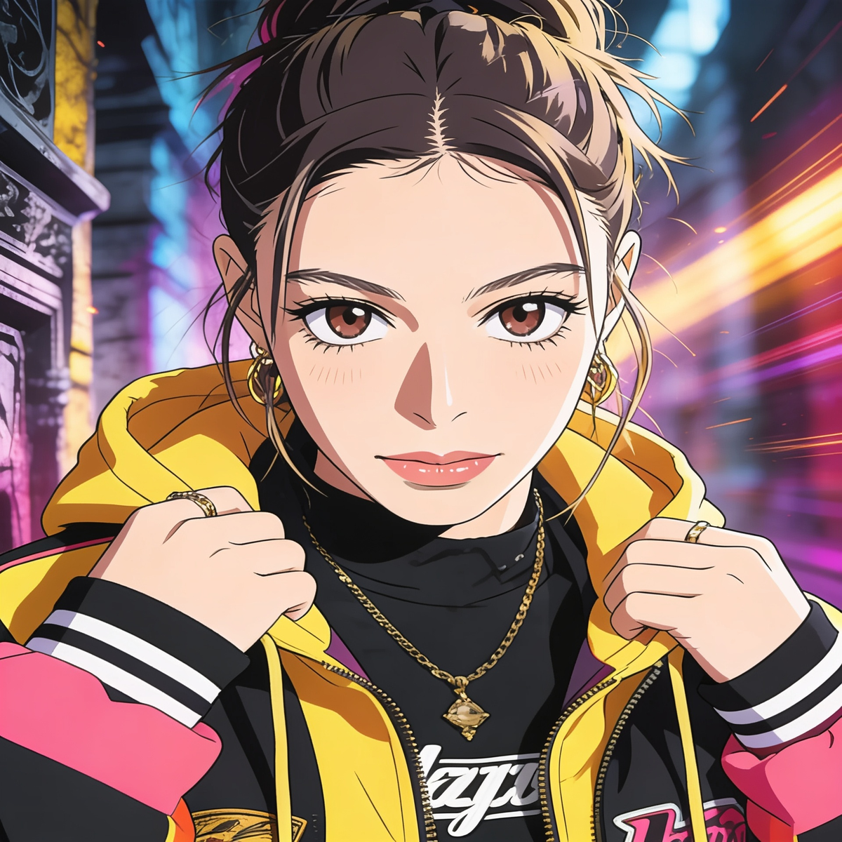 Anime Vibes in Neon 🌃✨