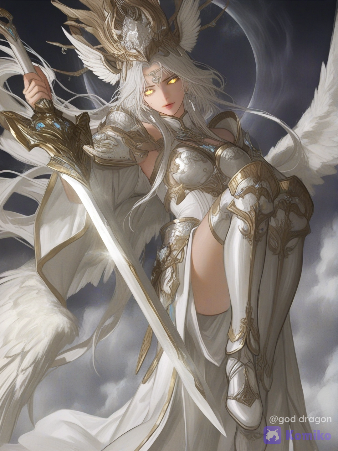 "Her beauty inspires devotion. Her presence inspires fear."