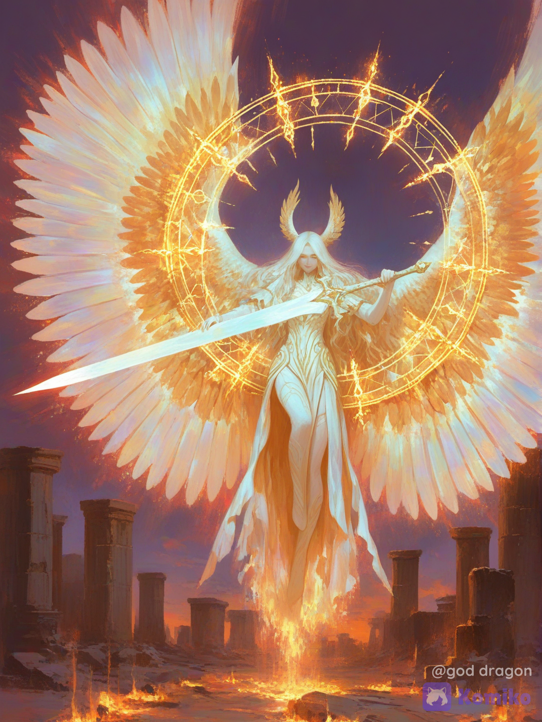 She is not the light at the end of darkness—she is the light that ends darkness.