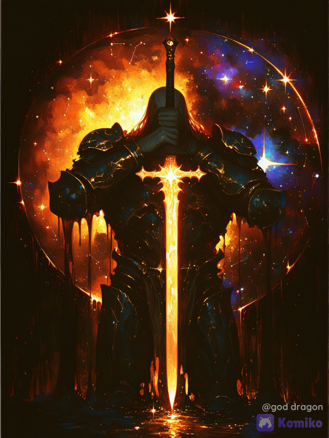 A cosmic guardian, wielding the very power of the universe.