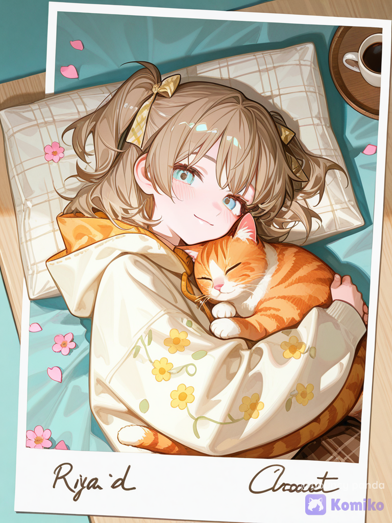 Cozy Cuddles with My Kitty 🧡