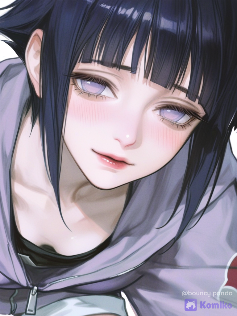 Hinata's Soft Hoodie Glow 💜