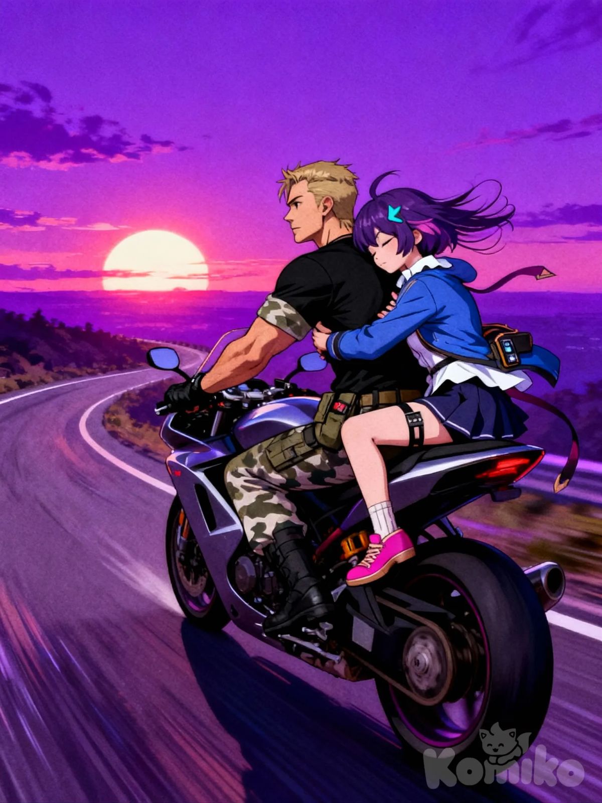 A.Shephard, Akari : Driving with a Purple Dusk