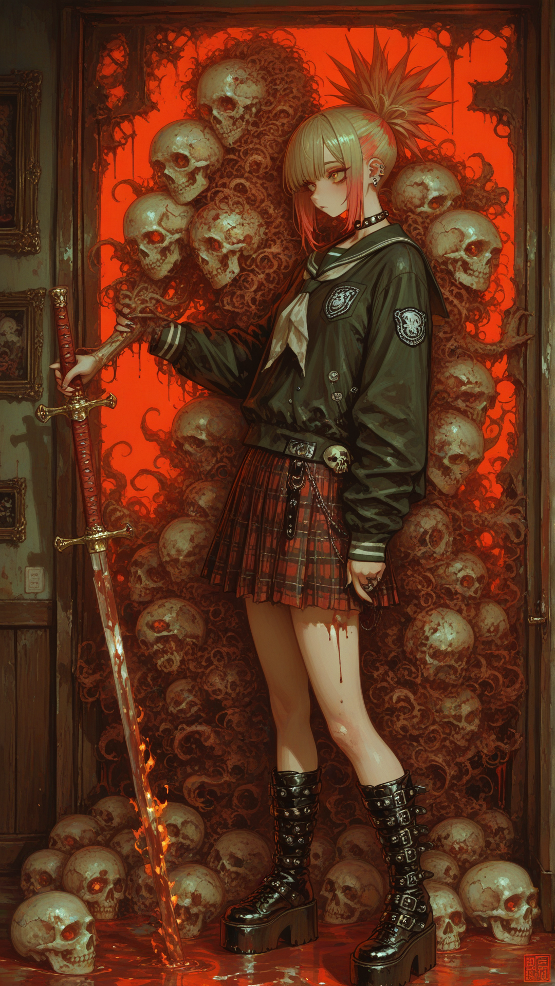 Failed  girl with monster
