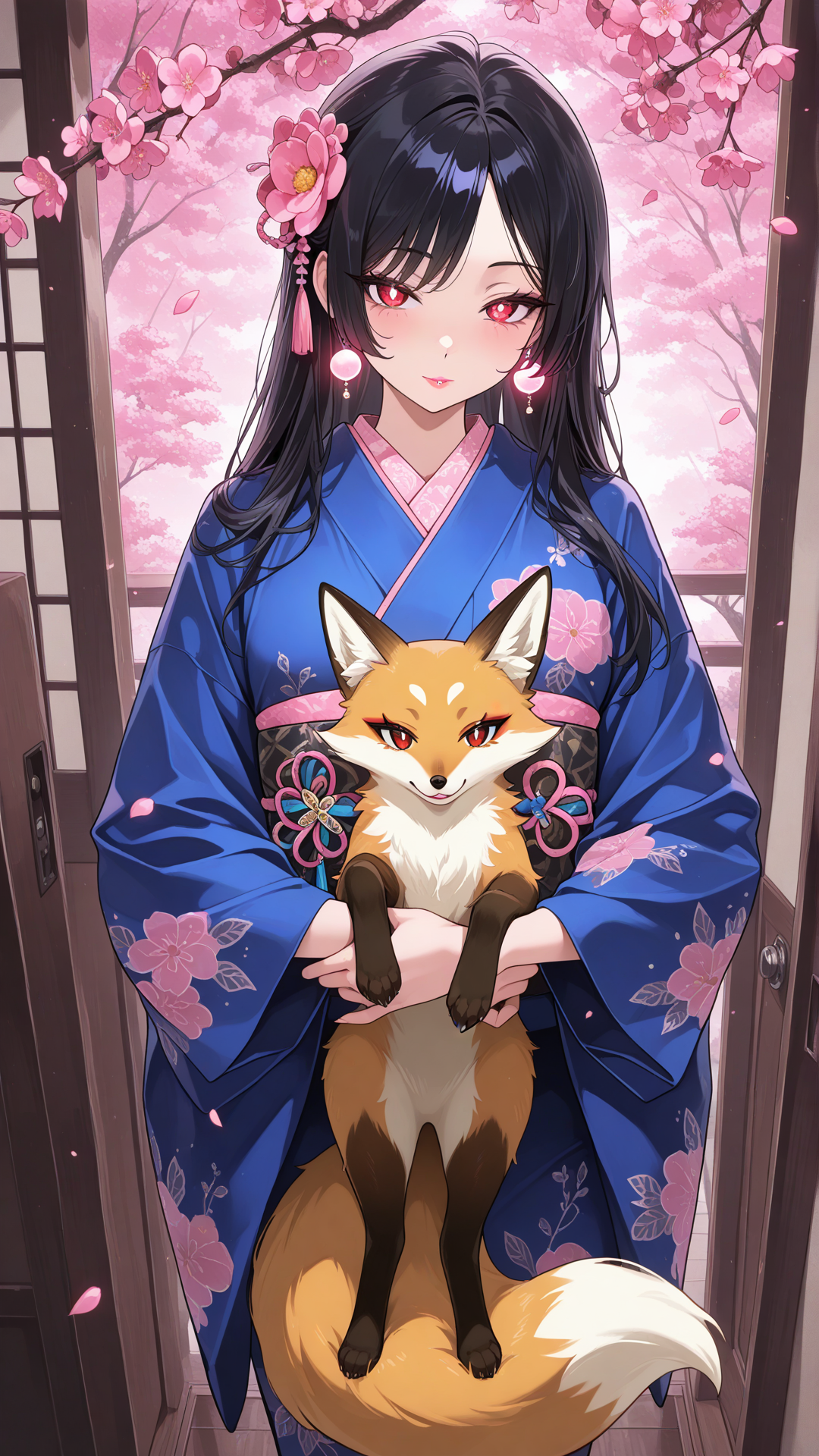 Geshia and her fox