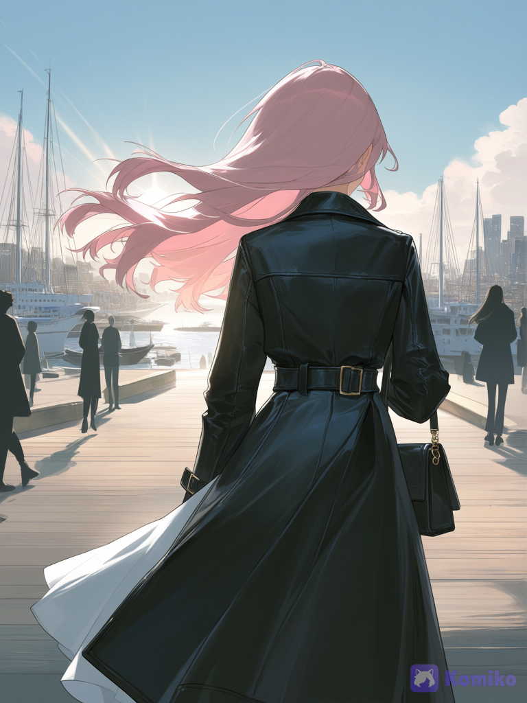 At the pier