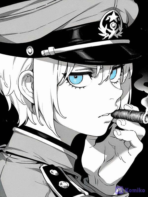 Black and white
