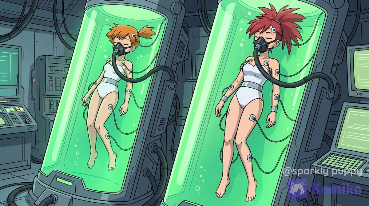 Misty and Flannery in Suspended Animation