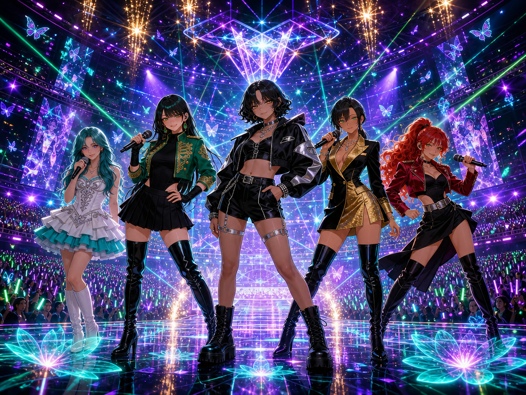 Five Hearts. One Stage. One Dream. ✨🎤