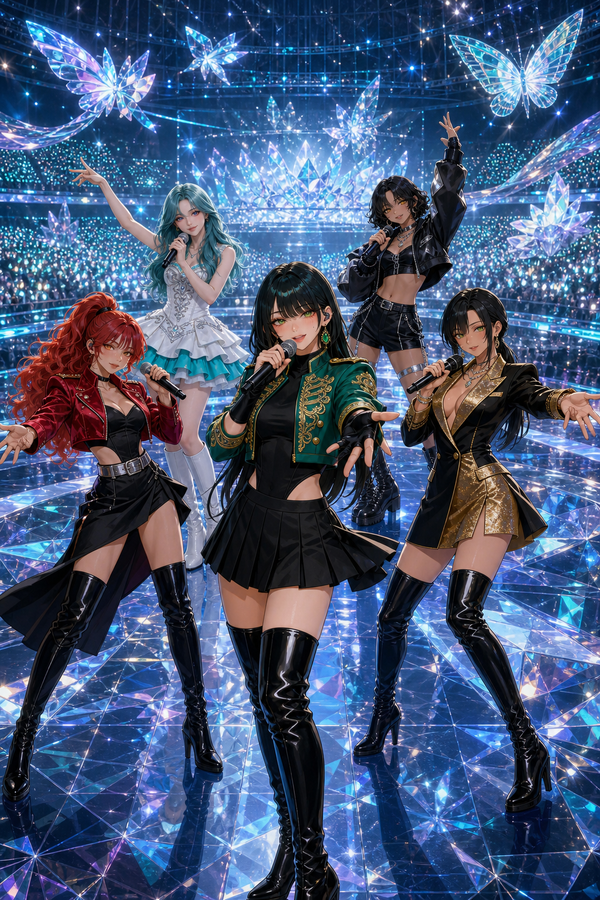 Five Hearts. One Stage. One Dream. ✨🎤
