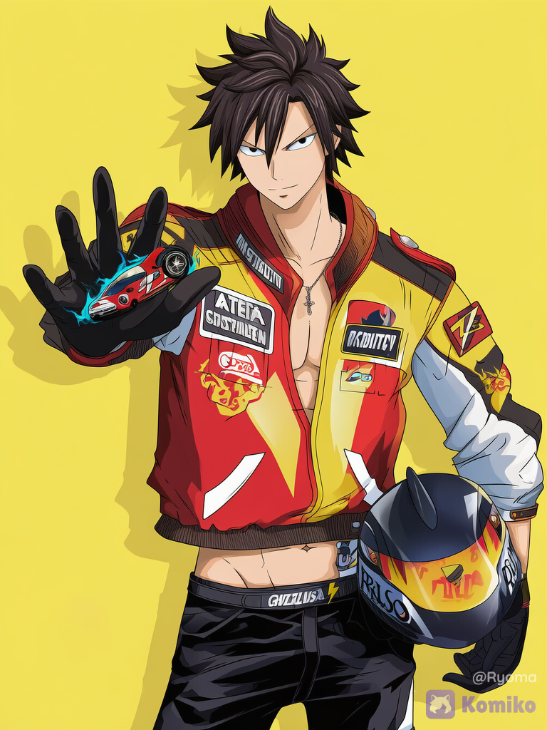Gray being sexy in car race  ✨🏎️