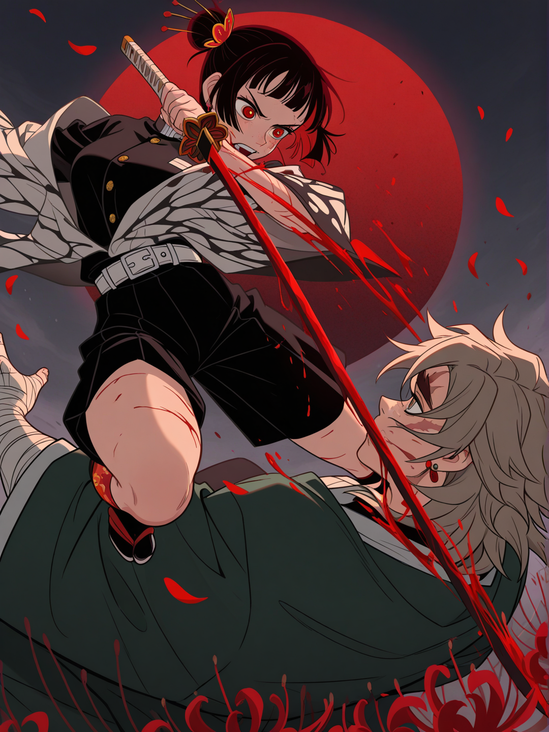 Benihime unlocks demon slayer mark while fighting douma