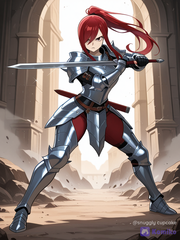 Erza caballero medieval