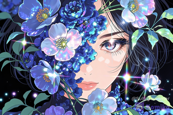 shimmering flowers 🌺💫