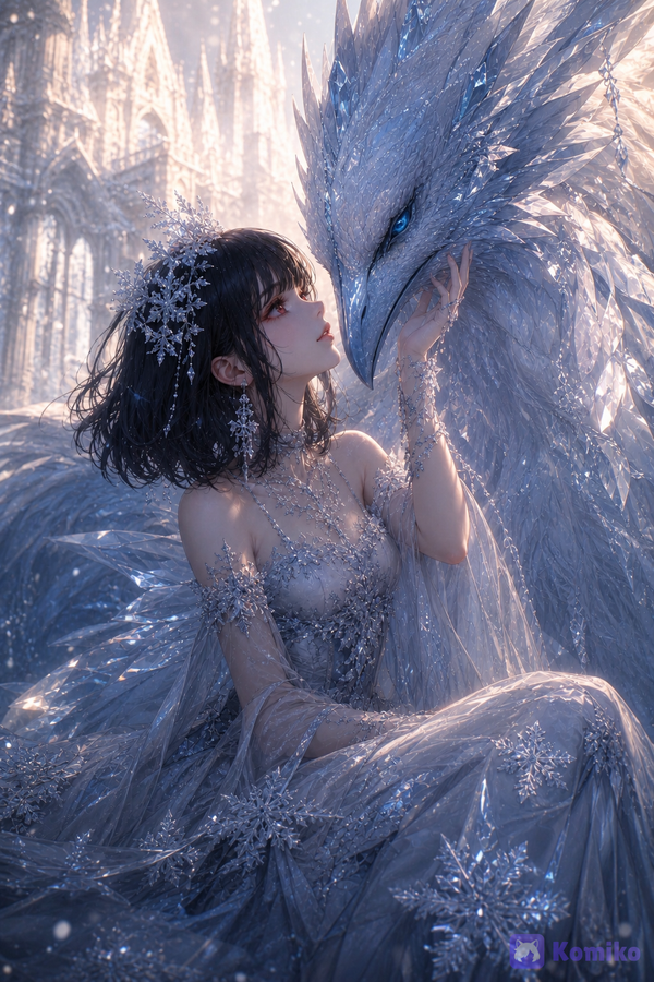 The Ice Queen and her crystal guardian 1