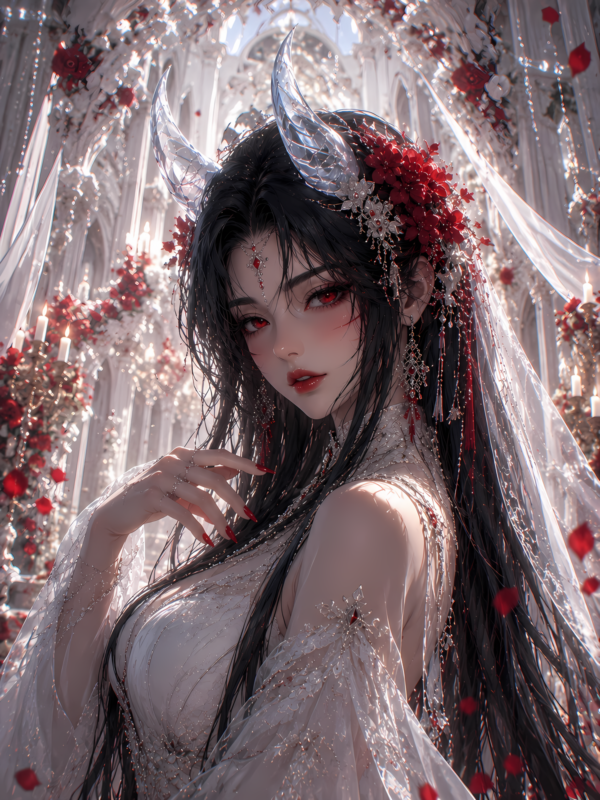What secrets do those red eyes hold?💫