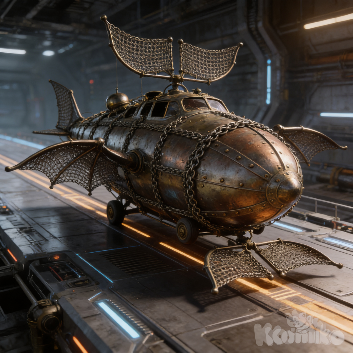 @the-iron-dragon-orgg sitting on the runway of @the-motherboard-HIx1