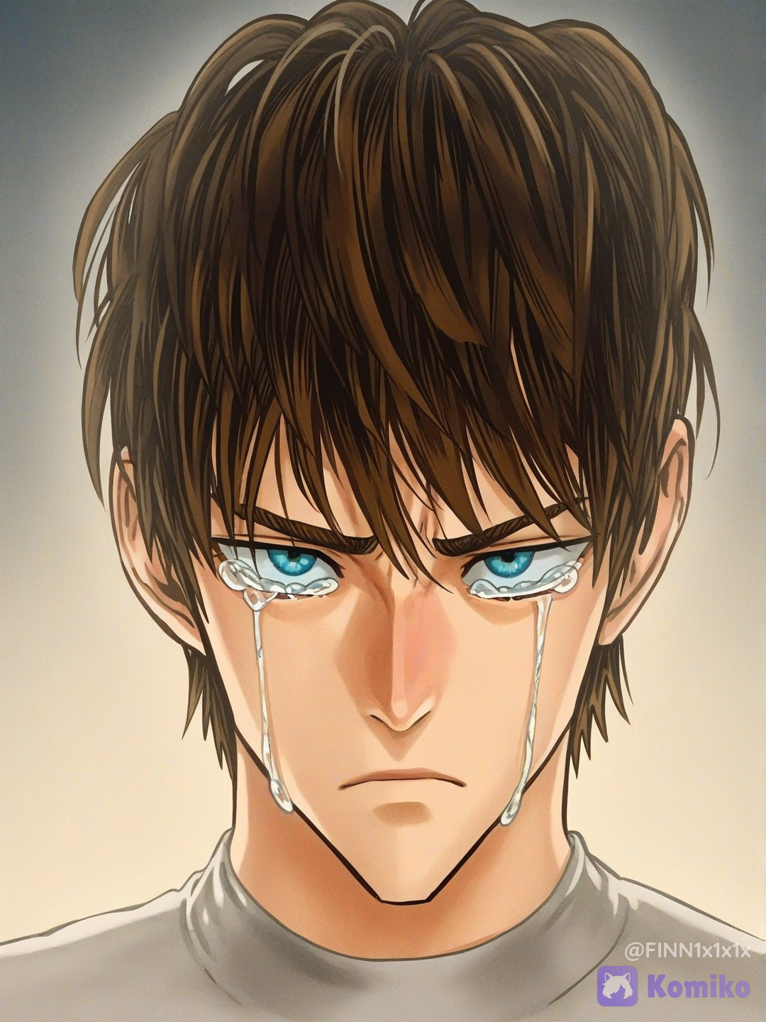 bro is so sad that he is crying