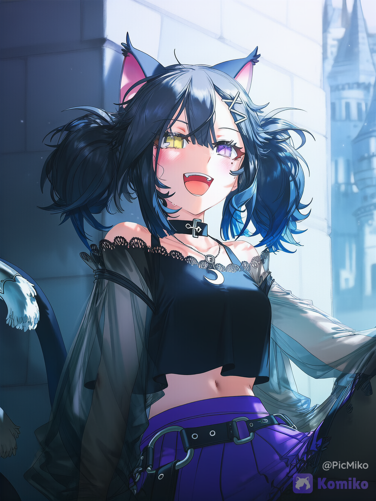 🐈‍⬛💛🐈‍⬛💜