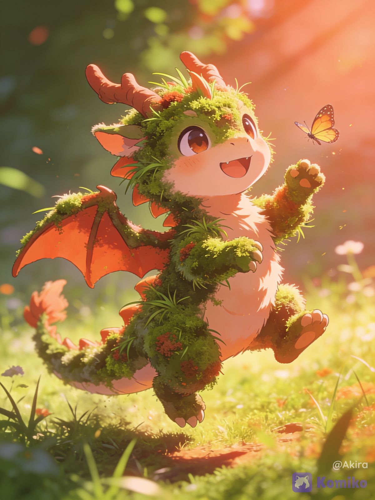 Cute Dragon ⛰️🌿 (Moss)