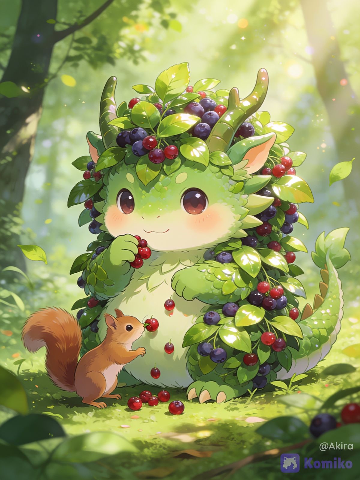 Cute Dragon 🫐 (Forest berries)