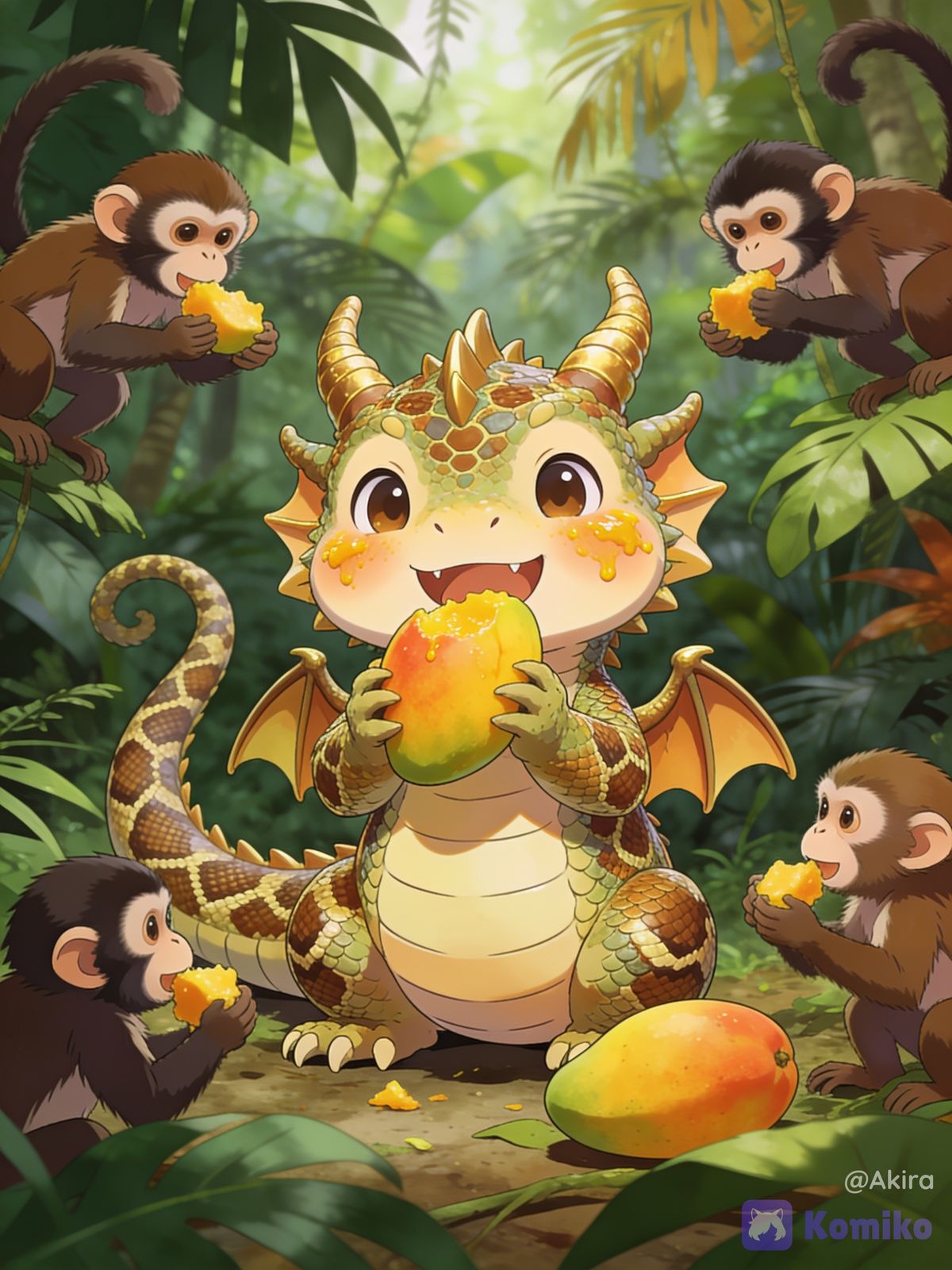 Cute Dragon 🌴🌿🏞 (Jungle)