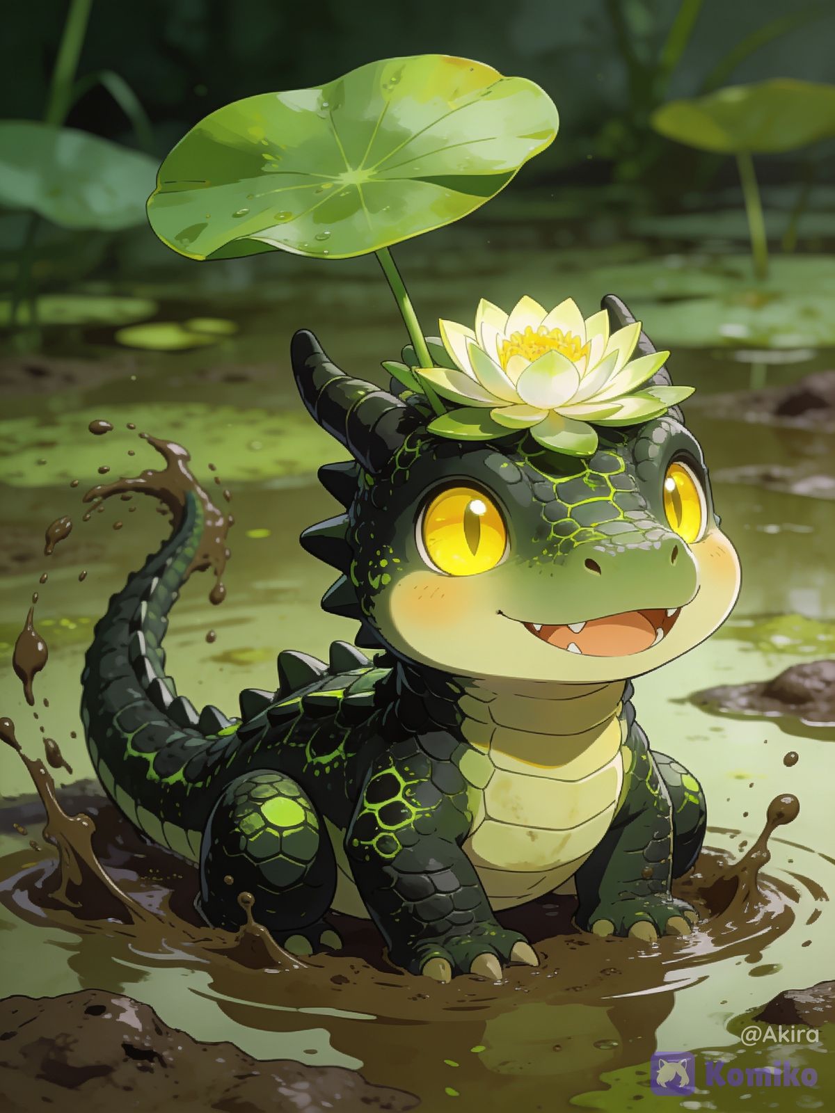 Cute Dragon 🪷🏝🐊 (Swamp)