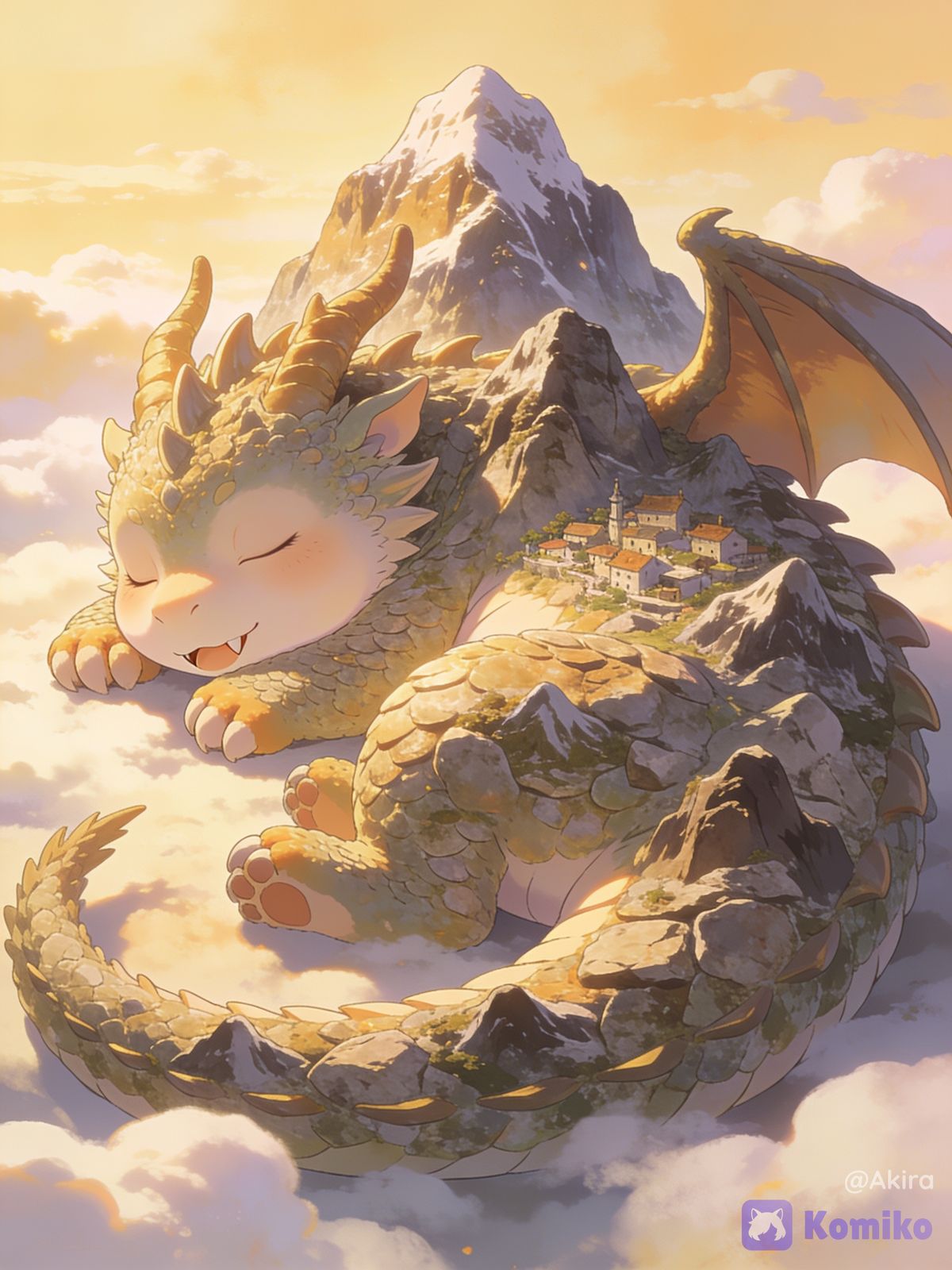 Cute Dragon 🏔⛰️🗻 (Mountain)