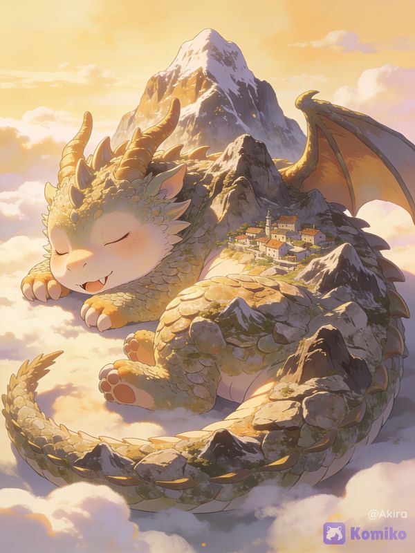Cute Dragon 🏔⛰️🗻 (Mountain)